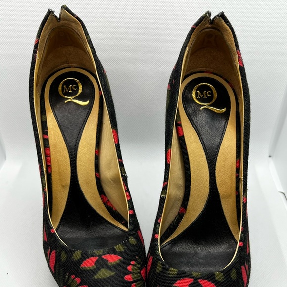 NWOT Alexander McQueen Camo Cantilever Heels Wedge Platforms McQ Pumps - Picture 3 of 9